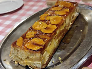 Flan manzana